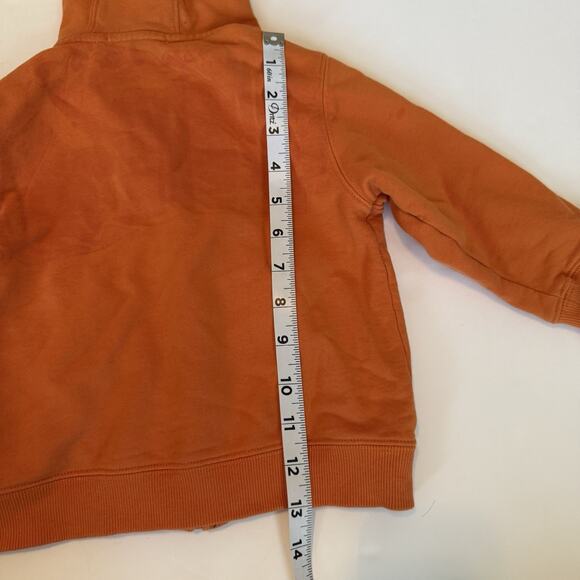 Janie And Jack Jacket Sz 18-24 Months Orange Full Zip Hoodie Play Condition - Picture 10 of 12